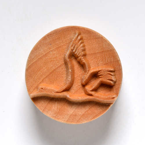 Scl-052 Large Round Stamp – Flying Bird