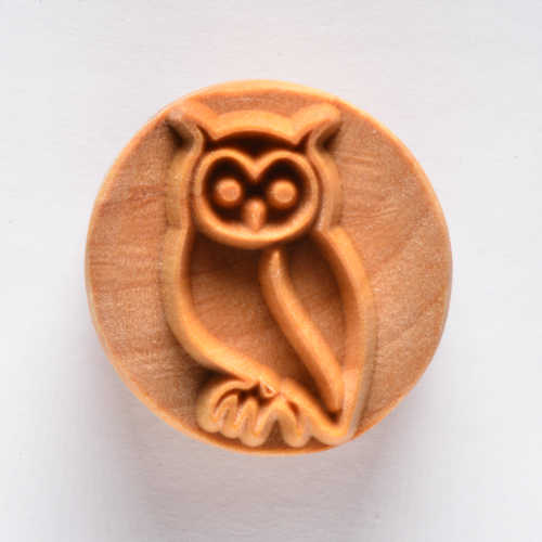 Scl-053 Large Round Stamp – Owl