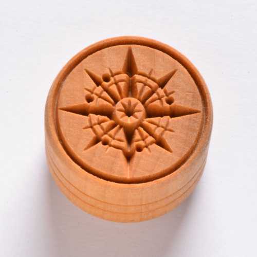 Scl-064 Large Round Stamp &#8211; Compass