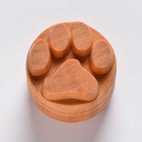 Scl-065 Large Round Stamp – Dog Paw Print