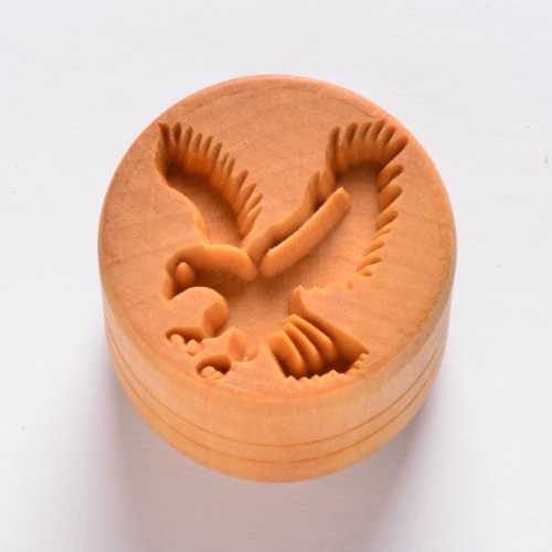 Scl-068 Large Round Stamp – Eagle