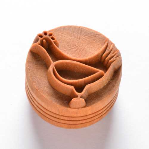 Scl-088 Large Round Stamp &#8211; Chicken