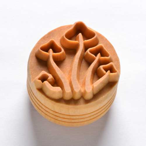 Scl-090 Large Round Stamp &#8211; Mushrooms