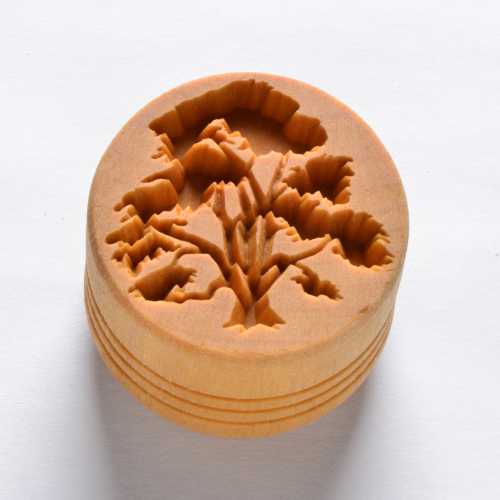 Scl-099 Large Round Stamp &#8211; Atlas Cedar Tree