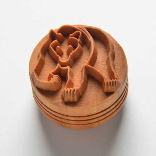 Scl-123 Large Round Stamp – Grizzly Bear