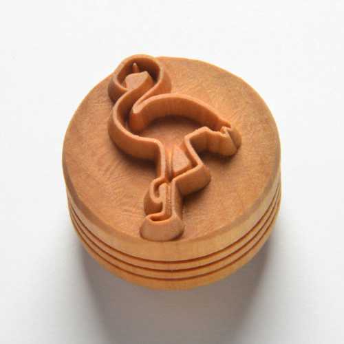 Scl-126 Large Round Stamp – Flamingo