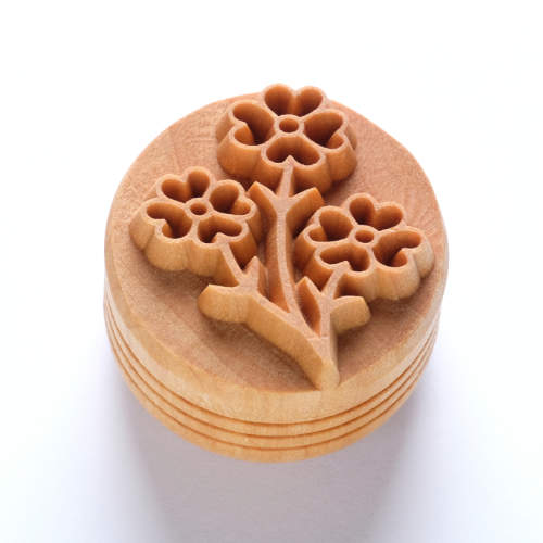 Scl-129 Large Round Stamp – Bouquet of Flowers