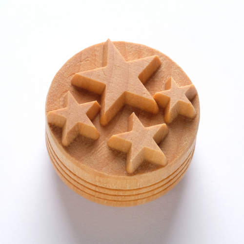 Scl-131 Large Round Stamp &#8211; Stars