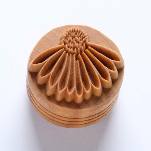 Scl-149 Large Round Stamp &#8211; Coneflower