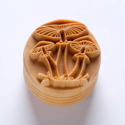 Scl-151 Large Round Stamp &#8211; Cluster of Mushrooms