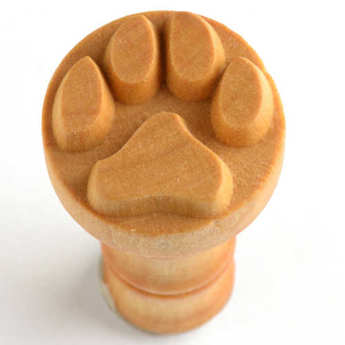 Scm-001 Medium Round Stamp – Dog Paw