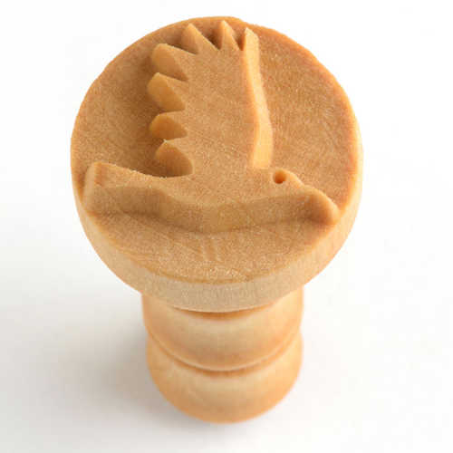 Scm-144 Medium Round Stamp &#8211; Flying Bird