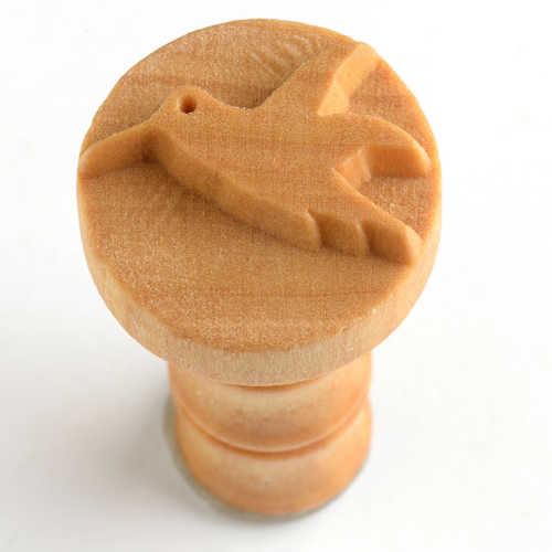 Scm-145 Medium Round Stamp – Flying Dove