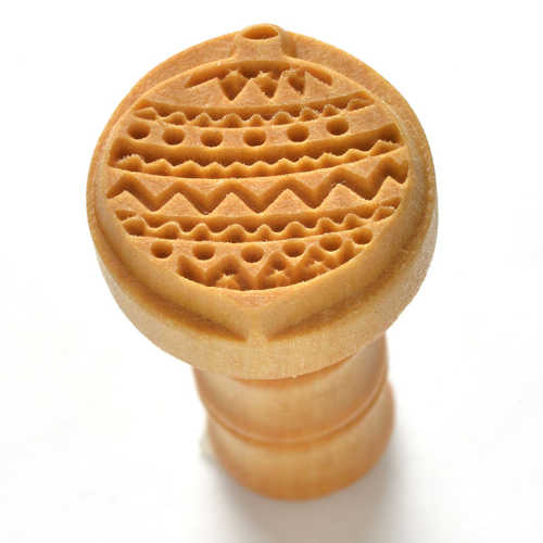 Scm-174 Medium Round Stamp – Christmas Ornament