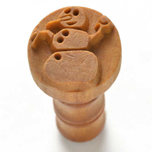 Scm-176 Medium Round Stamp – Snowman