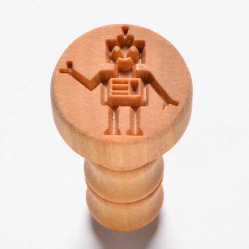 Scm-222 Medium Round Stamp – Bob the Robot