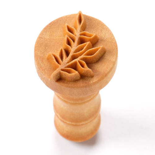 Scm-276 Medium Round Stamp – Leaves on a Branch