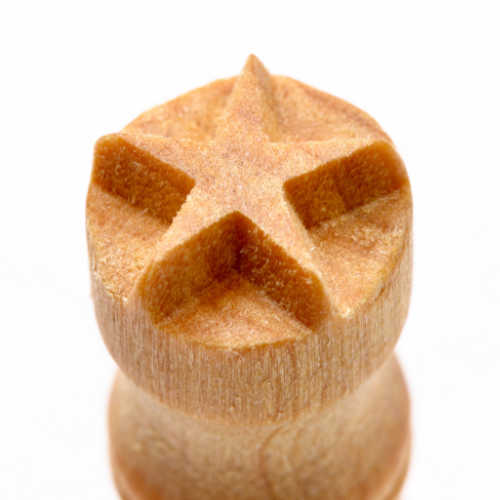 Scs-084 Small Round Stamp – Five Point Star