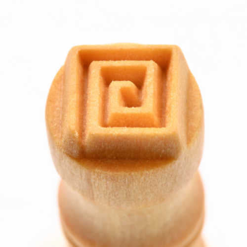 Scs-117 Small Round Stamp &#8211; Square Spiral