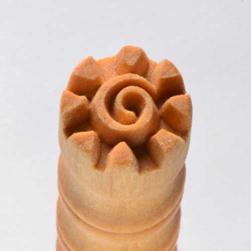 Scs-120 Small Round Stamp – Spiral Sun