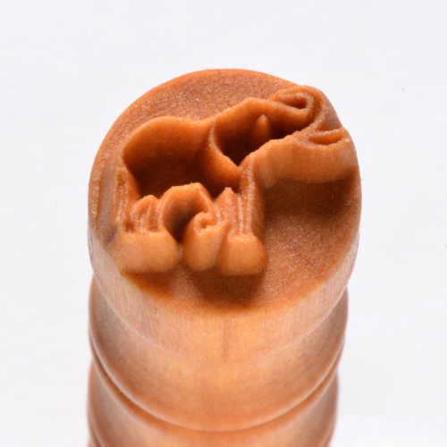 Scs-168 Small Round Stamp – Elephant w/ Tusks