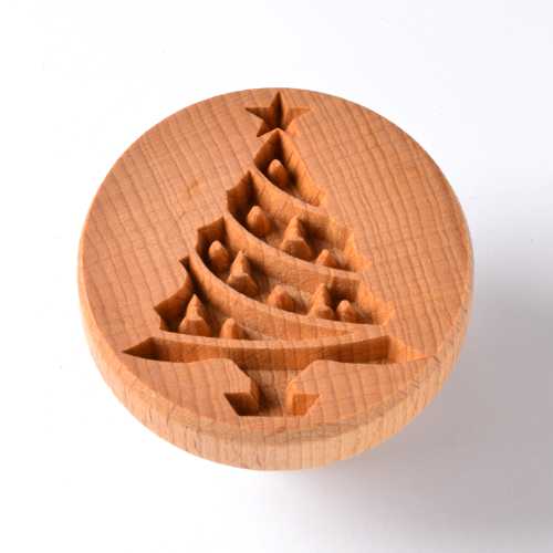 Scxl-035 Extra Large Round Stamp – Christmas Tree