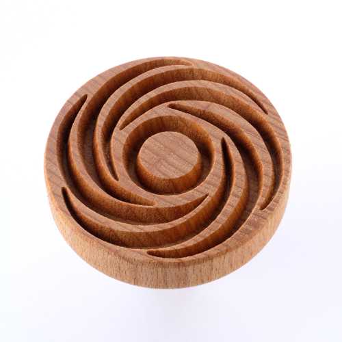 Scxl-048 Extra Large Round Stamp – Spiral Wreath