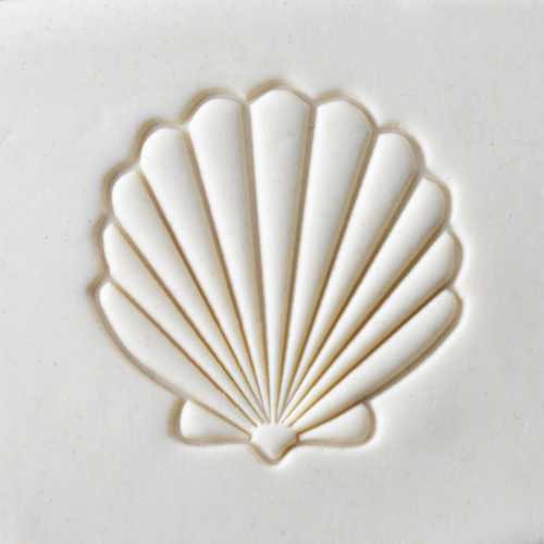 Scxl-042 Extra Large Round Stamp &#8211; Scallop Shell