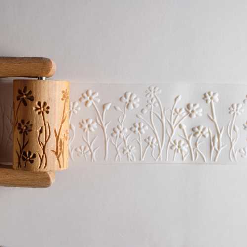 RL-040 Large Handle Roller &#8211; Wild Flowers