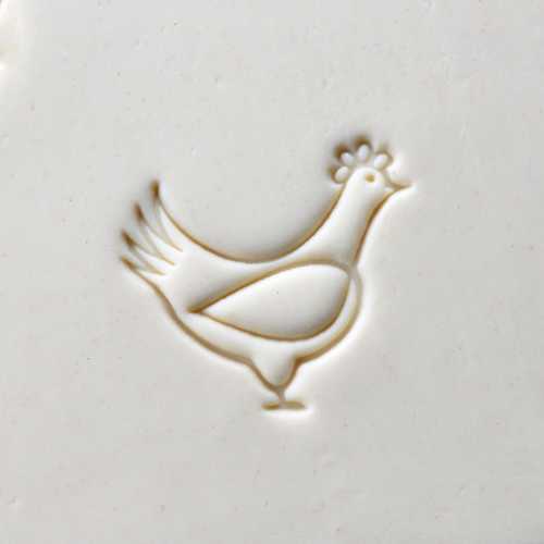 Scl-088 Large Round Stamp &#8211; Chicken
