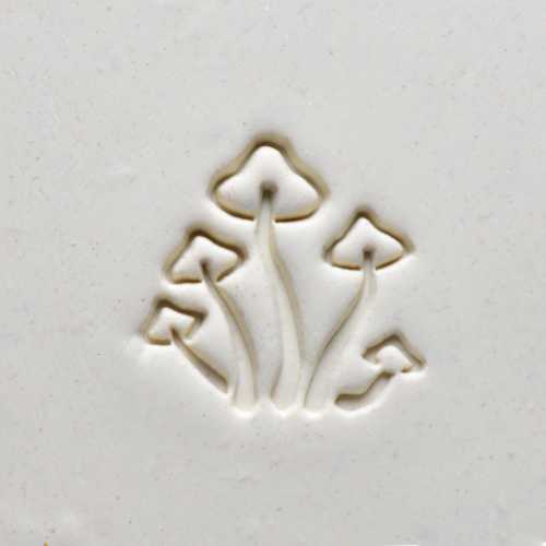 Scl-090 Large Round Stamp &#8211; Mushrooms