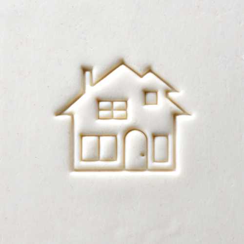 Scl-094 Large Round Stamp &#8211; House