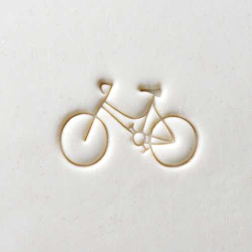 Scl-095 Large Round Stamp &#8211; Bicycle