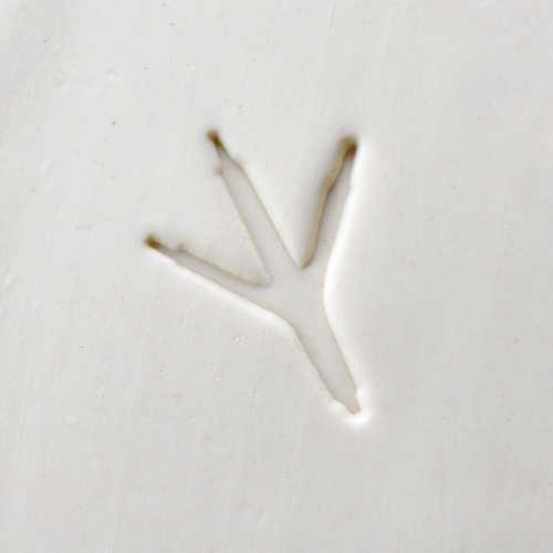 Scl-102 Large Round Stamp &#8211; Chicken Footprint