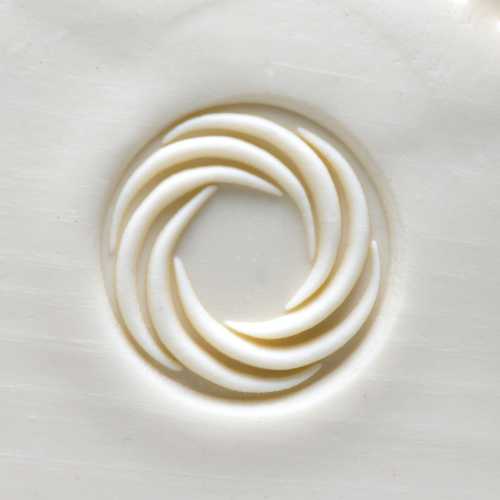 Scl-119 Large Round Stamp &#8211; Spiral Wreath