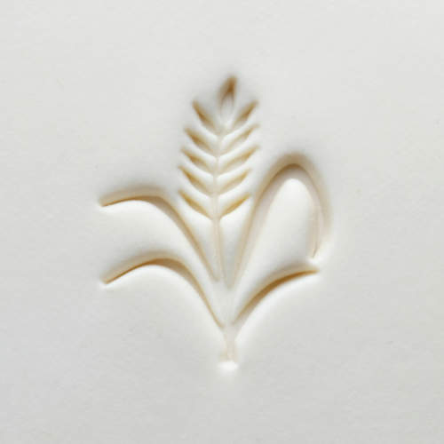Scl-133 Large Round Stamp - Wheat