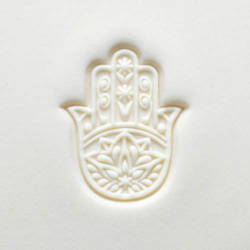 Scl-138 Large Round Stamp &#8211; Hamsa