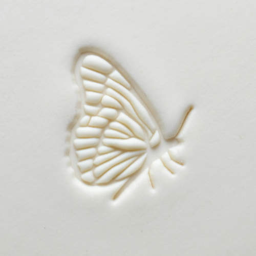 Scl-146 Large Round Stamp &#8211; Resting Butterfly