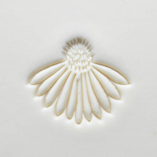 Scl-149 Large Round Stamp &#8211; Coneflower
