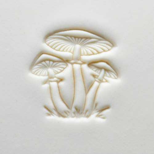Scl-151 Large Round Stamp &#8211; Cluster of Mushrooms