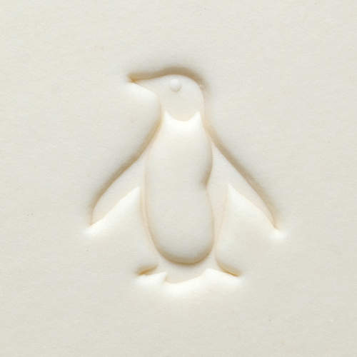 Scm-291 Medium Round Stamp &#8211; Happy Penguin