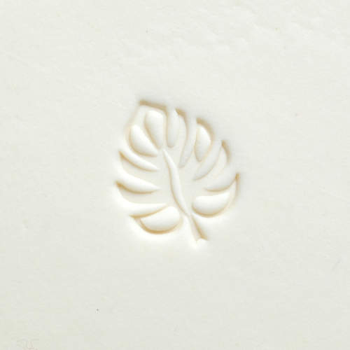 Scs-208 Small Round Stamp &#8211; Monstera Leaf