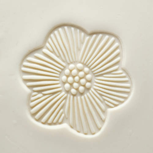 Scxl-055 Extra Large Round Stamp &#8211; Flower Design