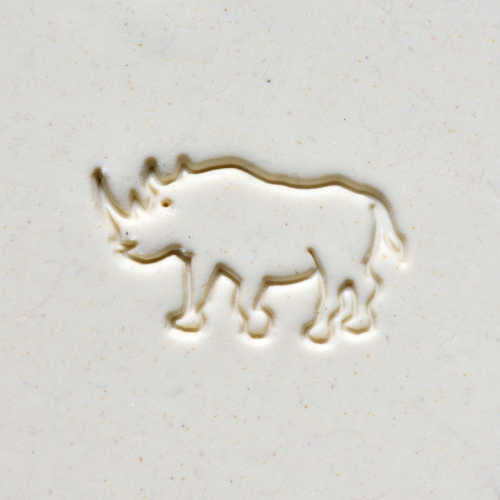 Scl-047 Large Round Stamp – Rhino
