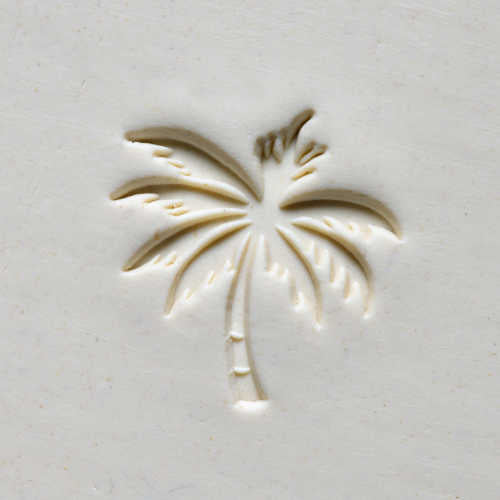 Scl-051 Large Round Stamp – Palm Tree