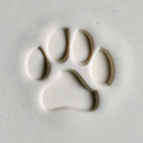 Scl-065 Large Round Stamp &#8211; Dog Paw Print