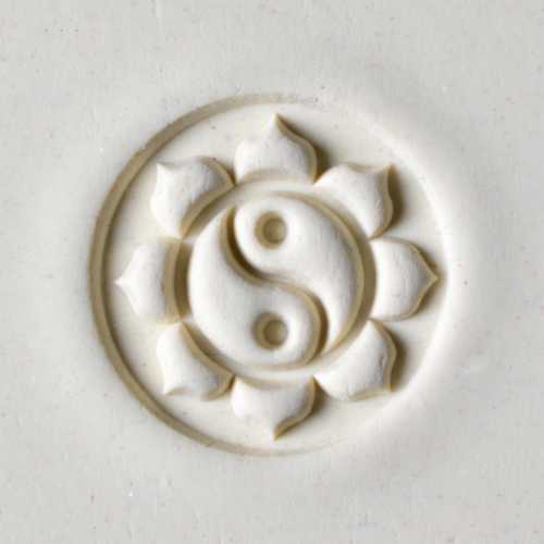 Scl-066 Large Round Stamp &#8211; Yin Yang Lotus