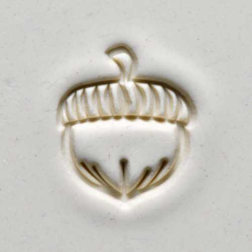Scl-069 Large Round Stamp – Acorn
