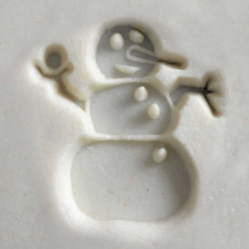 Scm-176 Medium Round Stamp &#8211; Snowman
