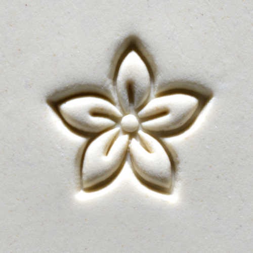 Scm-196 Medium Round Stamp &#8211; Simple Flower Outline